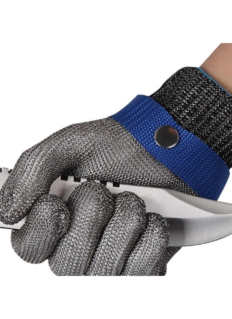 Valkyrie Stainless Steel Knitted Gloves - Work Kitchen Construction Protective Safety Gloves Xl  - Image 2