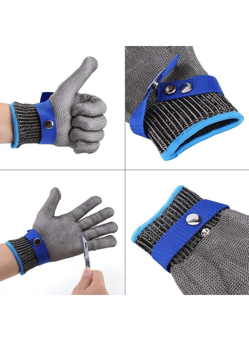 Valkyrie Stainless Steel Knitted Gloves - Work Kitchen Construction Protective Safety Gloves Xl  - Image 4