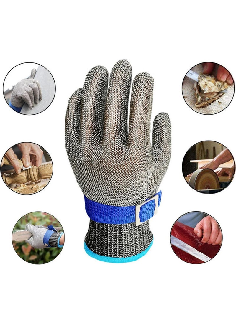 Valkyrie Stainless Steel Knitted Gloves - Work Kitchen Construction Protective Safety Gloves Xl  - Image 5