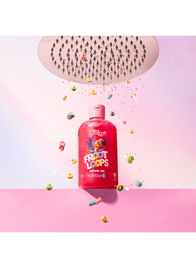 Bubble T Fruity Fruit Loops Scented Bath & Shower Gel - Lathers Up to Cleanse & Leave Skin Feeling Refreshed with a Playful, Cereal-Inspired Scent (500 ml) - Image 2