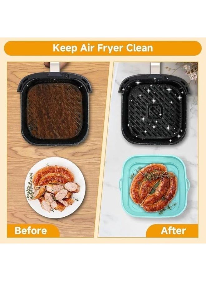 Generic valueable 1 24 cm Non-Stick Reusable Silicone Baking Liner - Foldable and Heat-Resistant Design - Suitable for Ovens and Air Fryers - For Preparing Cakes, Cookies, Chicken and Roasted Vegetables - Image 2