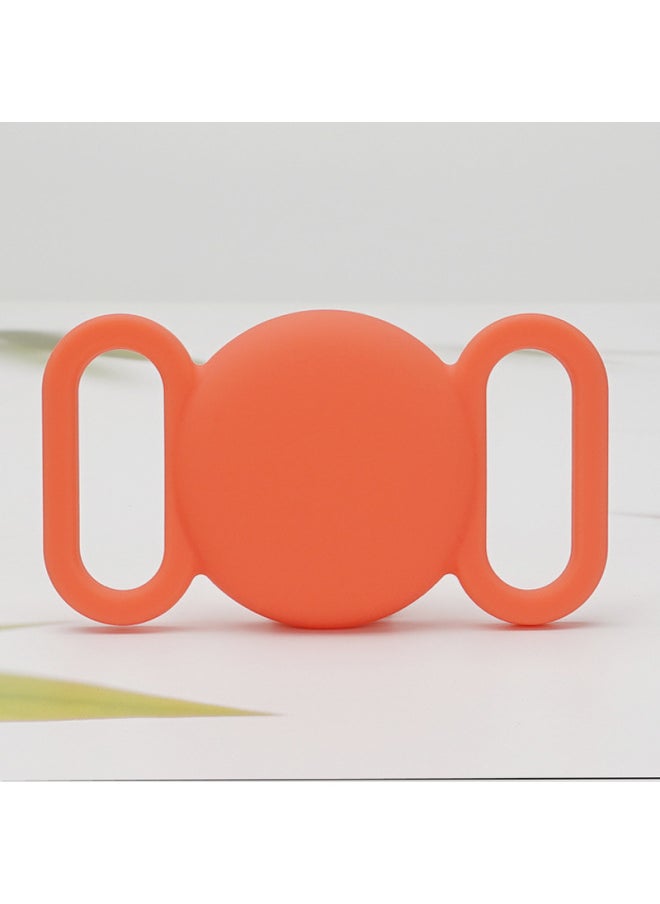 Generic - Product Suitable For Apple Airtag Case Apple Airtag Binaural Pet Tracker Case Waterproof-Color:Coral + OPP Bag-Applicable Model:Apple AirTag Locator Collar Case - Image 1