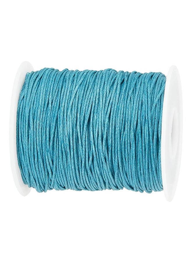 حبل مشمع 1 مم من PandaHall، حبل قطني مشمع بطول 100 ياردة أخضر W - Image 4