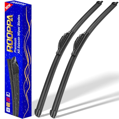 Rooppa 24" 18" Front Windshield Wiper blades Replacement for Chevy Chevrolet Cruze 2011-2015,Equinox 2018-2025,Jeep Compass 2018-2022,Premium All-Season Replacement Automotive Windshield Wipers - Image 1