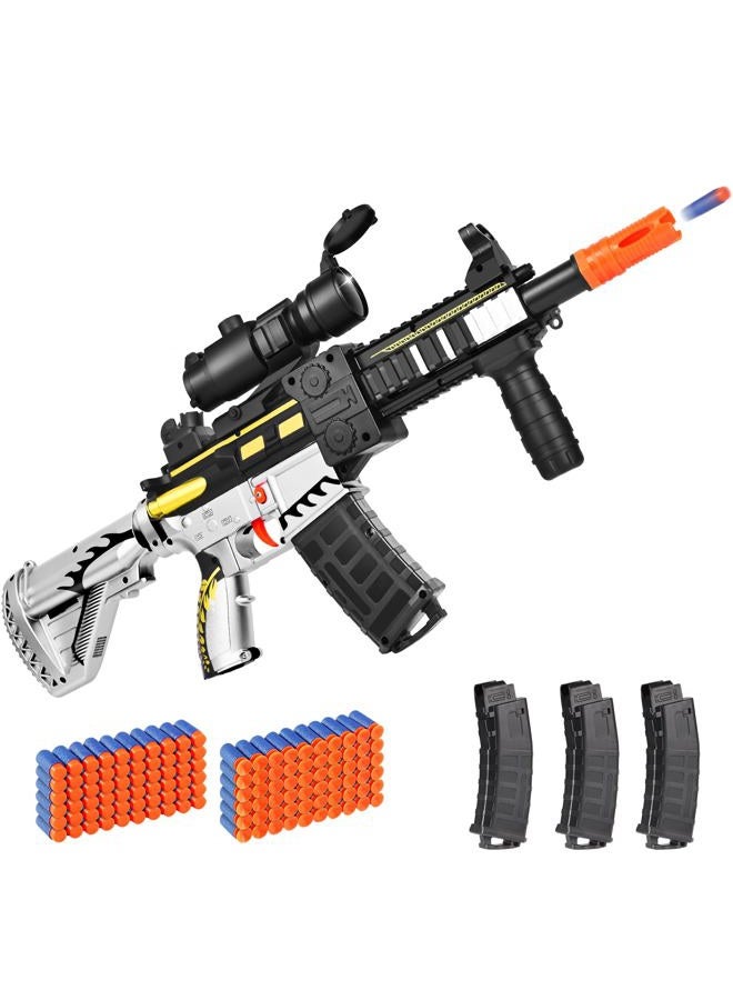 COOLFOX Realistic Toy Foam Blaster Gun - Electric Sniper Rifle with Scope 120 Soft Bullets 3 Magazines, Automatic Dart Gun for Boy Ages 8-12 Years Old, Indoor Outdoor Gifts for Adult Kid Christmas Birthday - Image 1