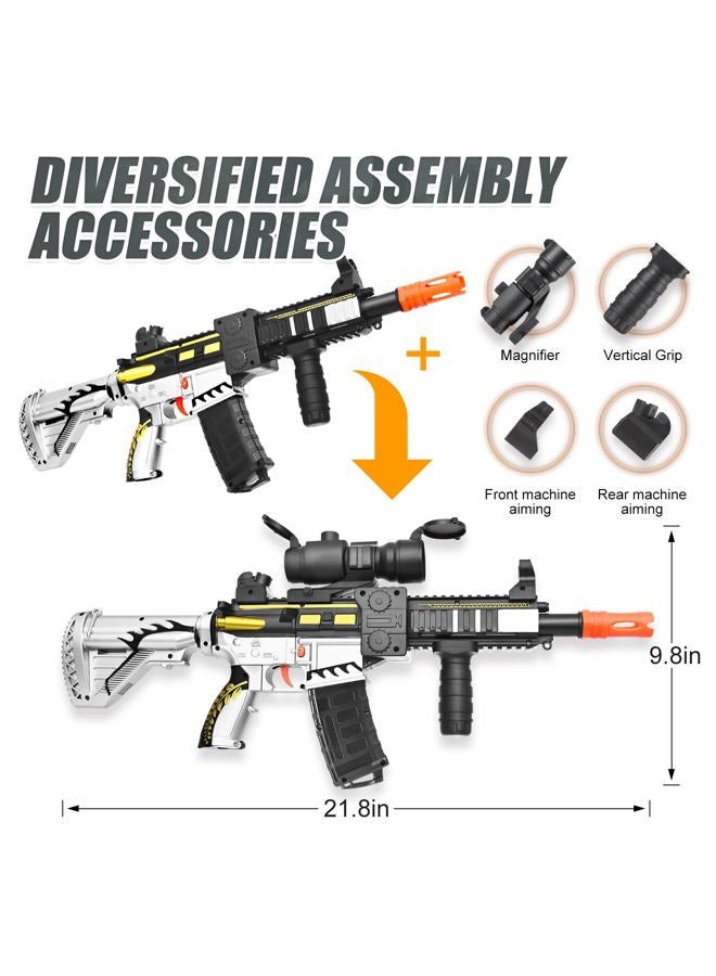 COOLFOX Realistic Toy Foam Blaster Gun - Electric Sniper Rifle with Scope 120 Soft Bullets 3 Magazines, Automatic Dart Gun for Boy Ages 8-12 Years Old, Indoor Outdoor Gifts for Adult Kid Christmas Birthday - Image 4