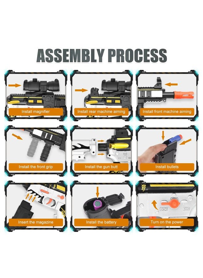 COOLFOX Realistic Toy Foam Blaster Gun - Electric Sniper Rifle with Scope 120 Soft Bullets 3 Magazines, Automatic Dart Gun for Boy Ages 8-12 Years Old, Indoor Outdoor Gifts for Adult Kid Christmas Birthday - Image 5
