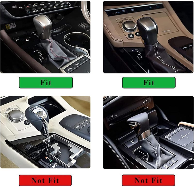 HHLOU Bling Black Crystal Shifter Gear Lever Accessory Kit - Compatible with Lexus ES (2016-2018), RX (2016-2022), NX (2015-2022), RC (2016-2022), IS (2014-2022), GX-460 (2020-2022) - Image 3