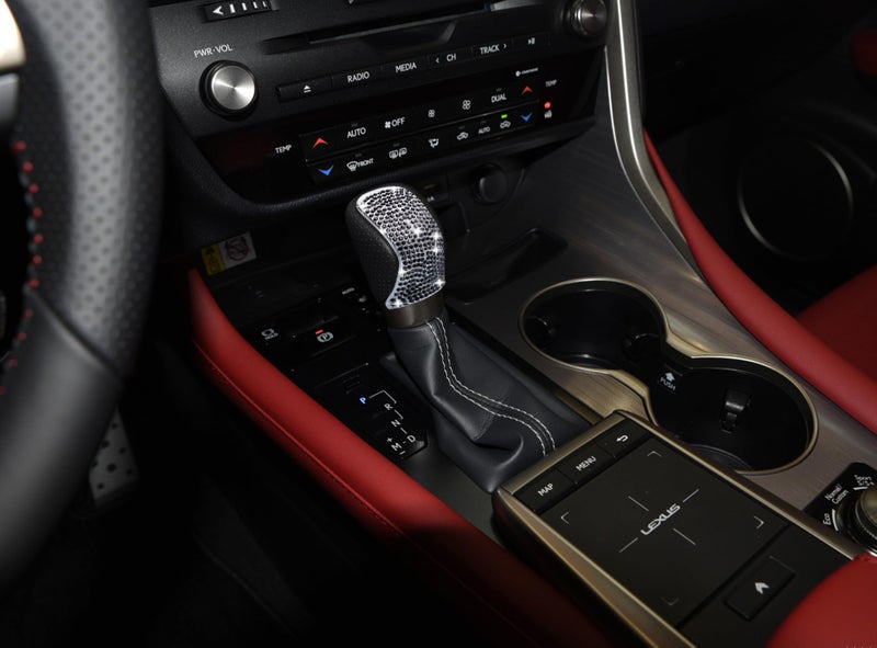 HHLOU Bling Black Crystal Shifter Gear Lever Accessory Kit - Compatible with Lexus ES (2016-2018), RX (2016-2022), NX (2015-2022), RC (2016-2022), IS (2014-2022), GX-460 (2020-2022) - Image 5