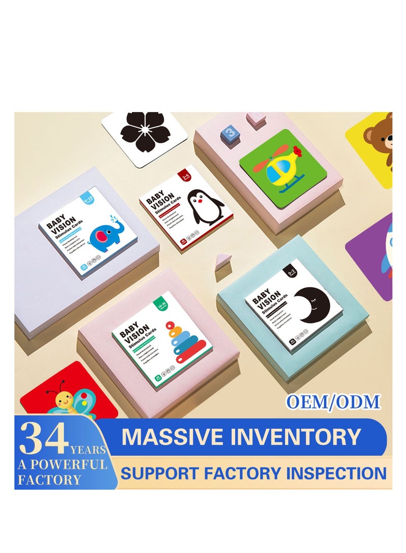 Baby Early Education Color Vision Cards baby Visual Stimulation Ccard Suitable For 6-18 Months - Image 4