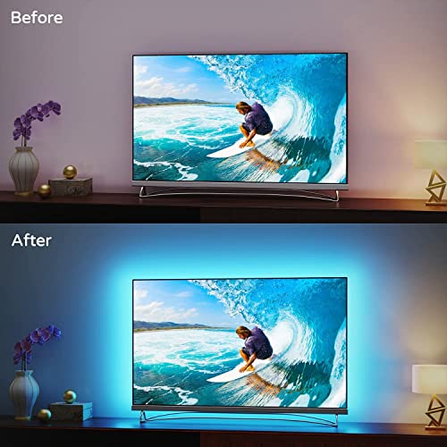 Gesto 5V USB Led Strip Light – Music Sync RGB Multicolor Background Lighting for TV PC Laptop Bias Lighting Gaming Room | TV Backlight Bluetooth App. and Remote Controlled (2 Meter for 16-40" TV's) - Image 4