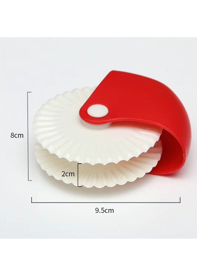 Pastry Wheel Decorator and Cutter Plastic Wheel Roller for Pizza Crust Baking Cutter Kitchen Tools,Set of 2 - Image 4
