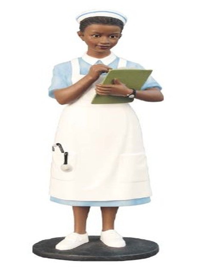 Ebony Treasures Professional: Black Nurse, Traditional Style, Collectible Figurine, 8.5" H