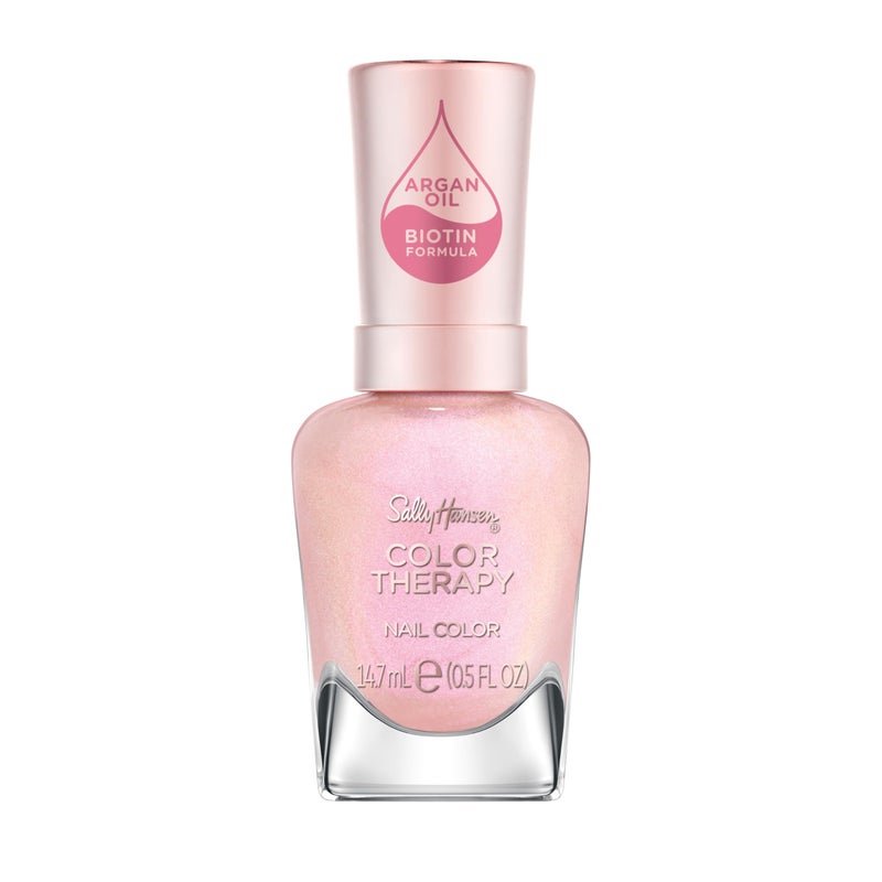 Sally Hansen طلاء أظافر سالي هانسن للعلاج بالألوان | البيوتين، زيت الأركان، طويل الأمد، أظافر صحية، مقوي للأظافر، غير شفاف، لامع | 227 رحلة إيبينك | لون أظافر وردي - Image 1