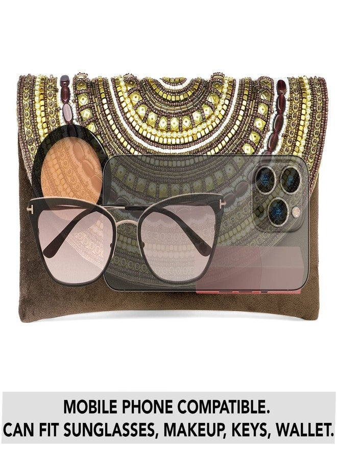 Aheli Indian Clutch Purses Gift for Women Occasion Handmade Evening Handbags Party Bridal Clutch Mothers Day Gifts for Mom - Image 3