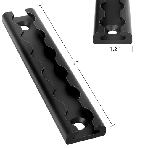 PALOZO Upgrade Aluminum L Track, 6 inch L Track Rail Black Oxide for Securing Motorcycles, ATVs, Dirt Bikes, Utility Tractors, and More, Use On Pickup Trucks, Vans, Or Enclosed Trailers, Pack of 4 - Image 2