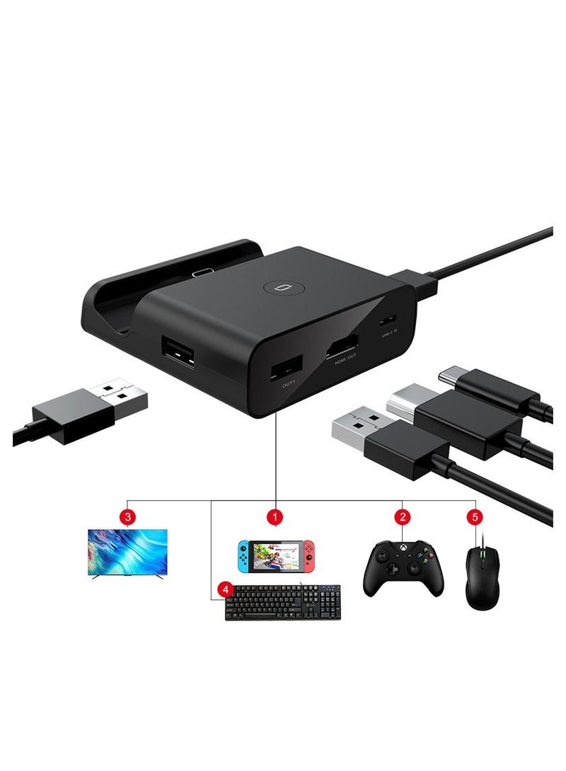 Docking Station for Nintendo Switch, Charging Dock 4K HDMI TV Adapter Charger Set Replacement Compatible with Official Nintendo Switch Dock (No Charging Cable)  - Image 1