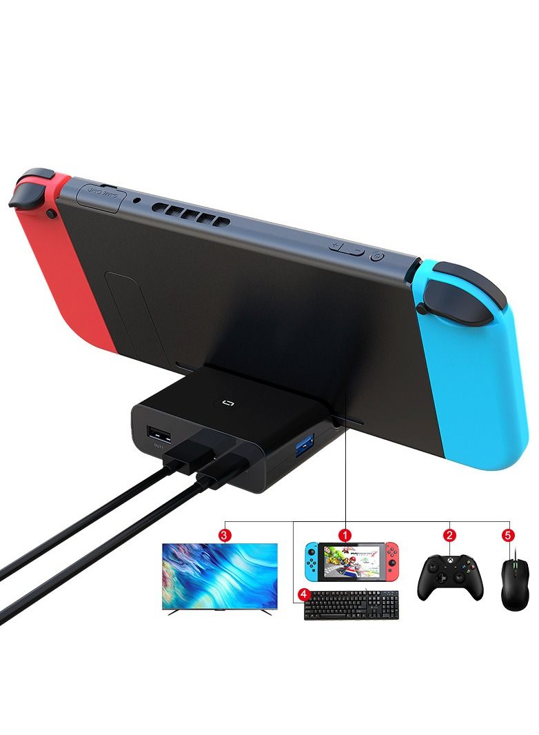 Docking Station for Nintendo Switch, Charging Dock 4K HDMI TV Adapter Charger Set Replacement Compatible with Official Nintendo Switch Dock (No Charging Cable)  - Image 4