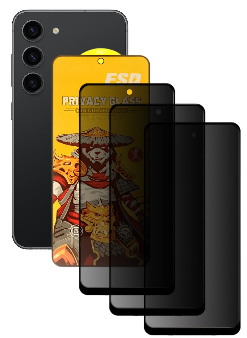 اي اس دي ثلاث قطع، واقي شاشة عالي الجودة لهاتف آسامسونج جالاكسي S23 - Image 1