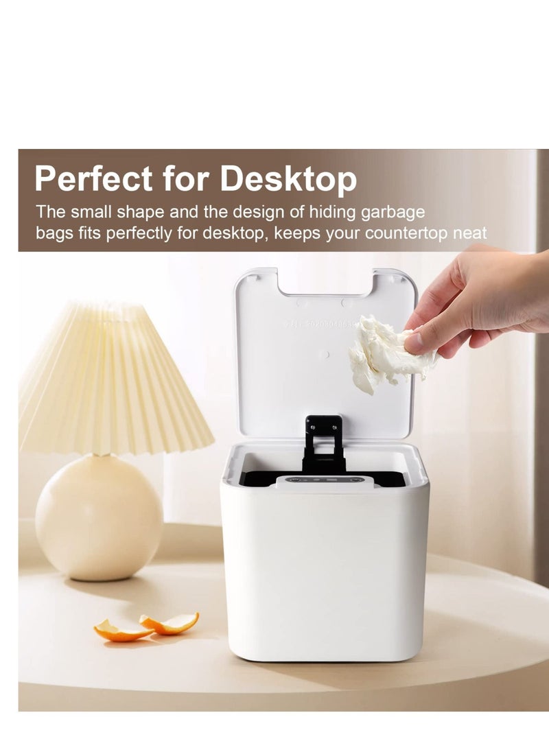 SYOSI Desktop Mini Sensor Trash Can 1.2 Gallon Automatic Small Countertop Trash Can with Lid, Tiny Waste Basket, Miniature Desk Garbage Cans for Bathroom, Coffee Bar, Bedroom, Office  - Image 5