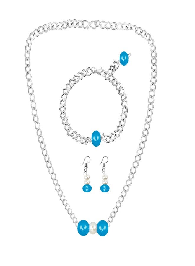 ميكادو طقم مجوهرات ميكادو الأزرق الساحر للنساء والفتيات - Image 1