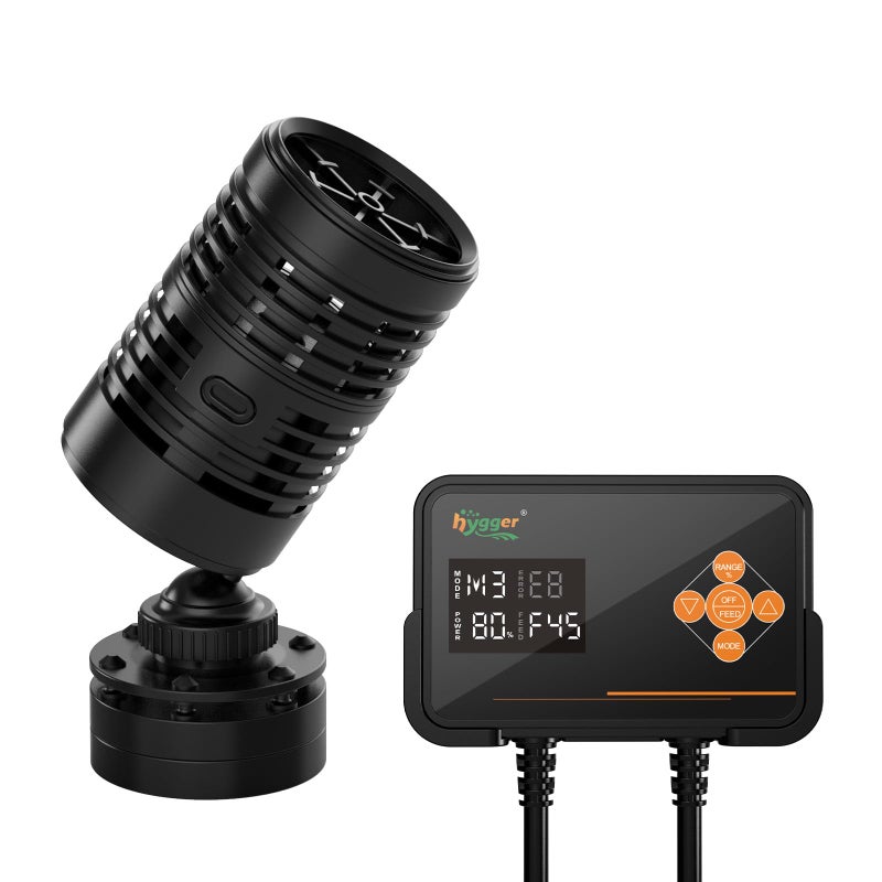 hygger Effortless Wave Maker For Aquarium25W 3170GPH Ultraquiet Submersible Power Head with Magnetic Base And LED ControllerCirculation water Pump For 1580Gallon Freshwater Coral Reef Tank - Image 2