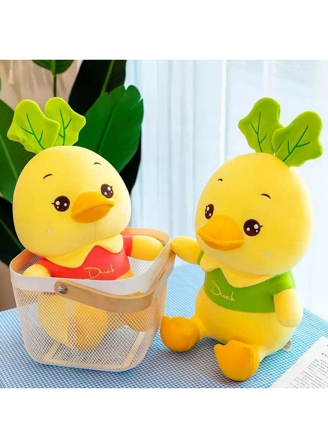 AVSHUB AVSHUB Soft Toy Duck Red T-Shirt Animal for Girls and Boys, Soft Toys Playing Home Decoration |Size 30 cm |Red Yellow - Image 2