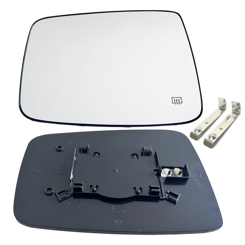 Danbojit Driver Left Side Heated Mirror Glass Compatible with Dodge Ram 1500 2500 Left Power Heated Convex Mirror Glass 68050299AA, 68079363AA - Image 1