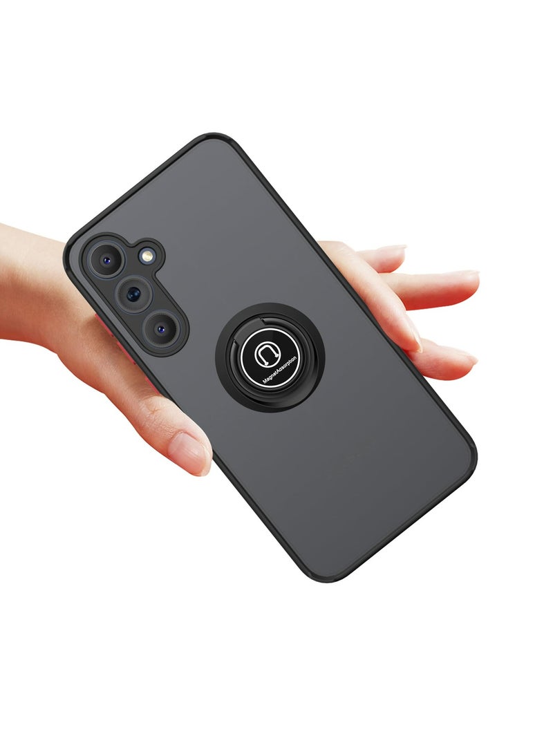 Samsung Galaxy A35 5G Case Cover, 360°Rotating Kickstand Ring + Support Magnetic Car Mount + Slim Thin PC&TPU Shockproof Mobile Phone Case - Image 5