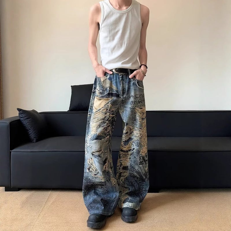 Unisex Casual Daily Denim Jeans - Image 4