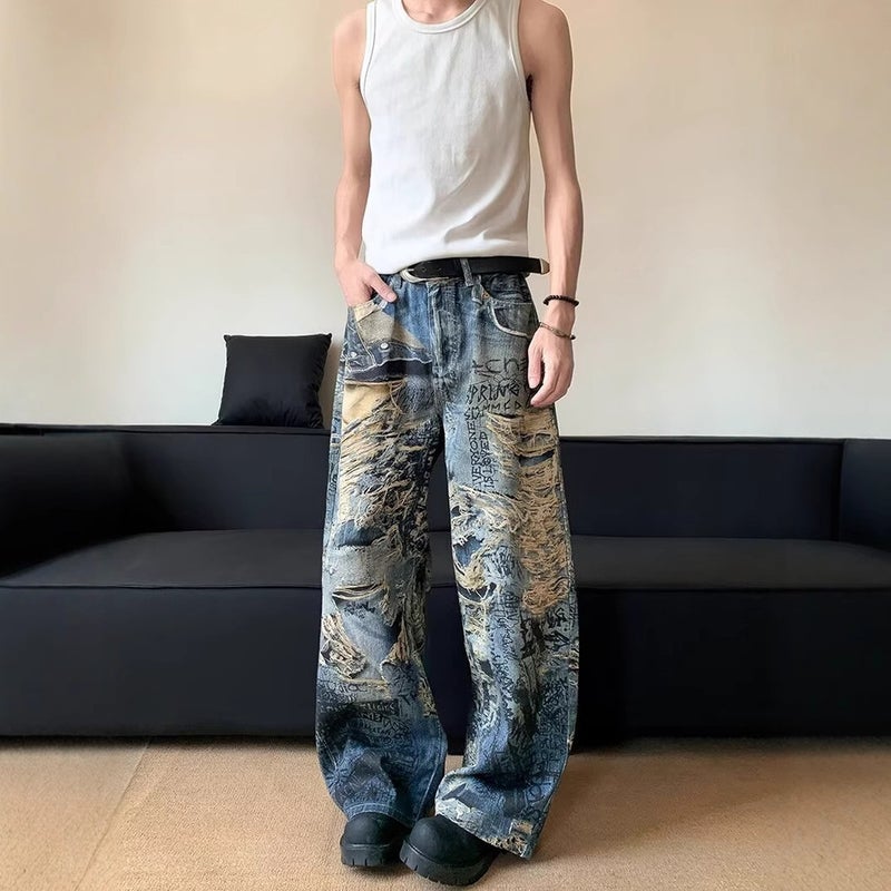 Unisex Casual Daily Denim Jeans - Image 5