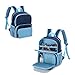 LoDrid Backpack Compatible with Tonie Box 21 Carrying Case with Multiple Pockets for Headphones Charger and Accessories Storage Bag for Audio Player Starter Set Navy Blue Patented Design - Image 3