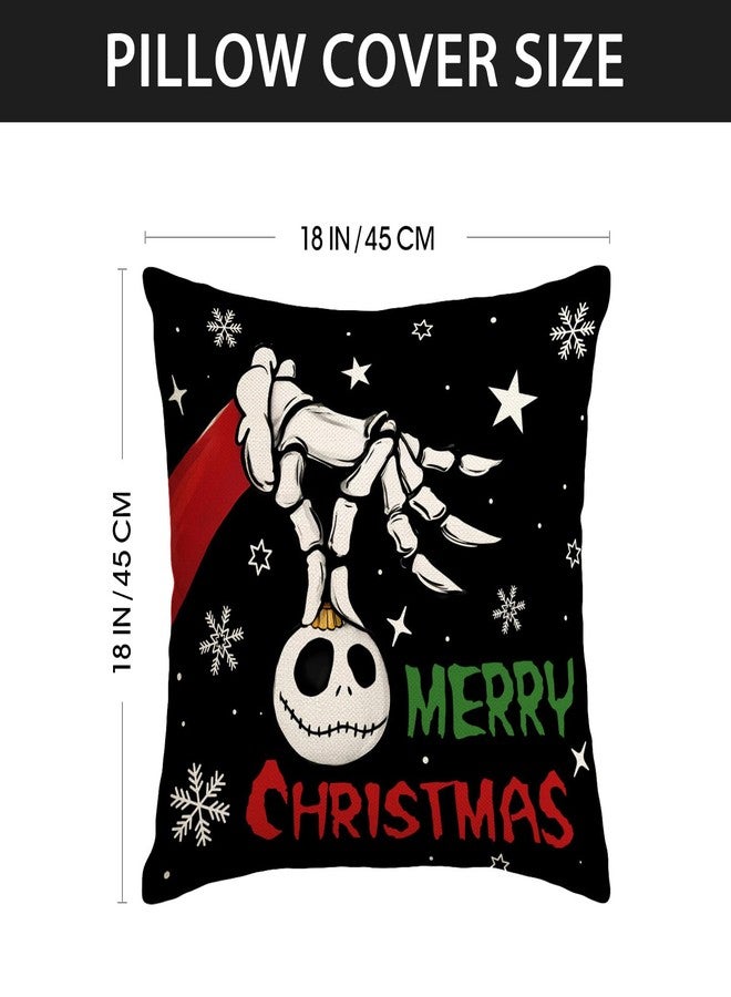 Yarcooly Christmas Pillow Cover Winter Xmas Pillow Case Decor Holiday Christmas Decorations for Home Party Sofa Bedroom - Image 2