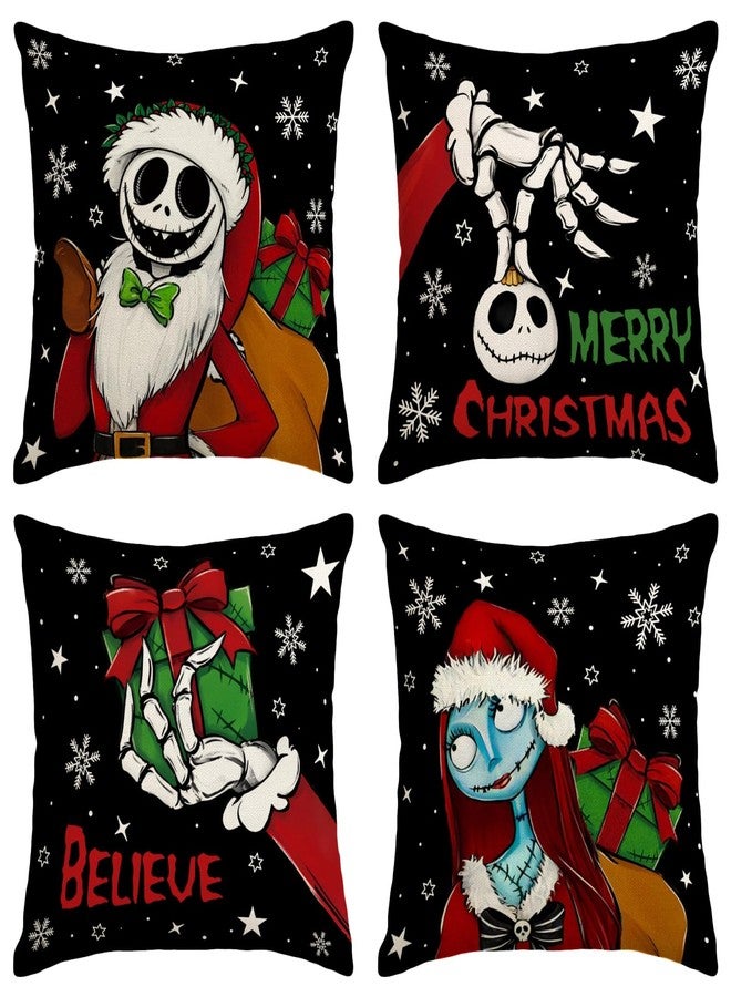 Yarcooly Christmas Pillow Cover Winter Xmas Pillow Case Decor Holiday Christmas Decorations for Home Party Sofa Bedroom - Image 1