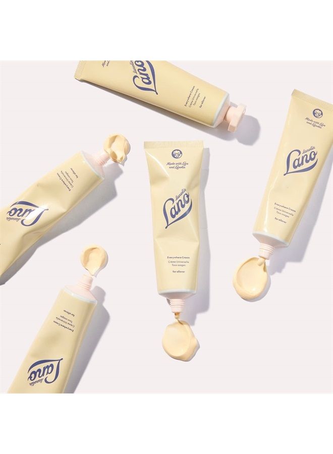 Lanolips Allover Everywhere Multi-Cream - Ultra Hydrating Body Lotion & Face Moisturizer for Dry, Cracked Skin - Safe Body & Face Care for Children & Babies - Dermatologist Tested (85ml / 2.9oz) - Image 2