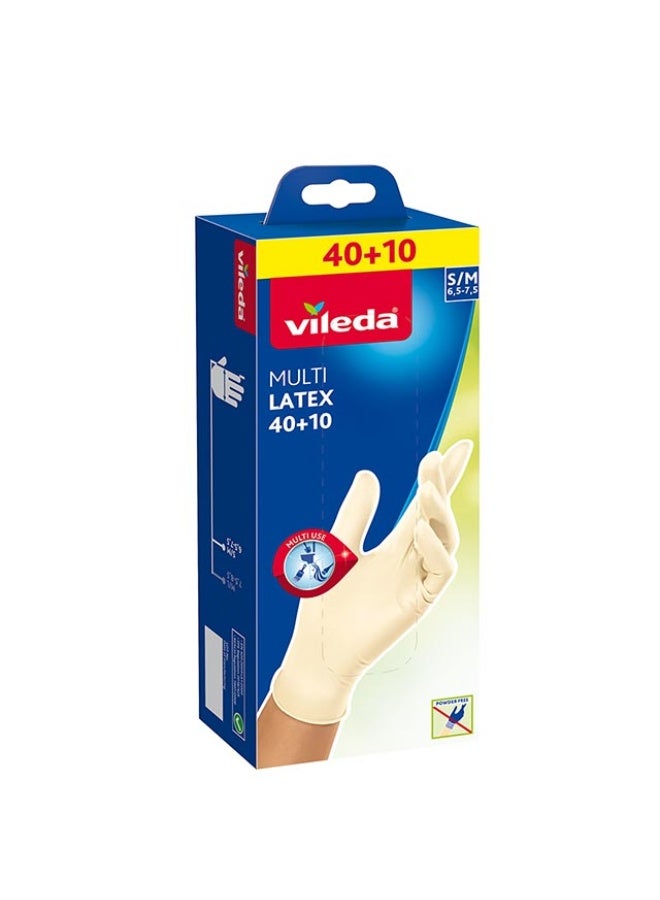 Disposable Gloves, 50pcs - Small/Medium, Malaysia