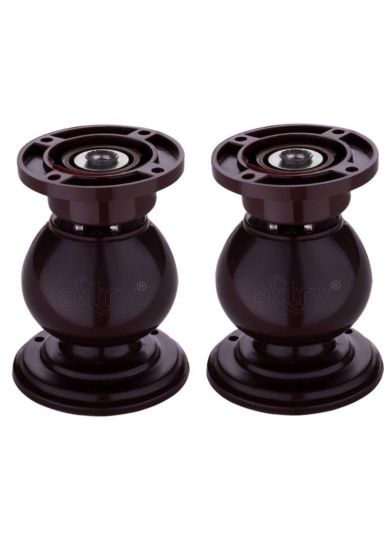 Axtry Axtry Pack of 2 Door CatcherDoor MagnetDoor Magnet CatcherDoor Catcher HolderDoor CatchMagnetic Door StopperDoor Magnetic CatcherDoor Stopper for Home Brown  - Image 1