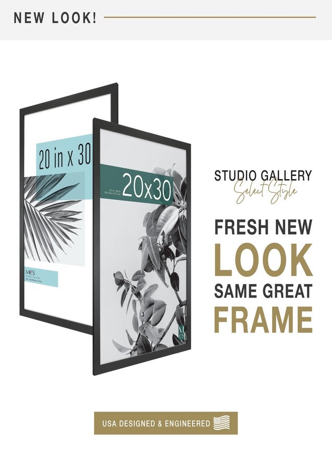 MCS Studio Gallery Frame, Black Woodgrain, 20 x 30 in, Single - Image 2