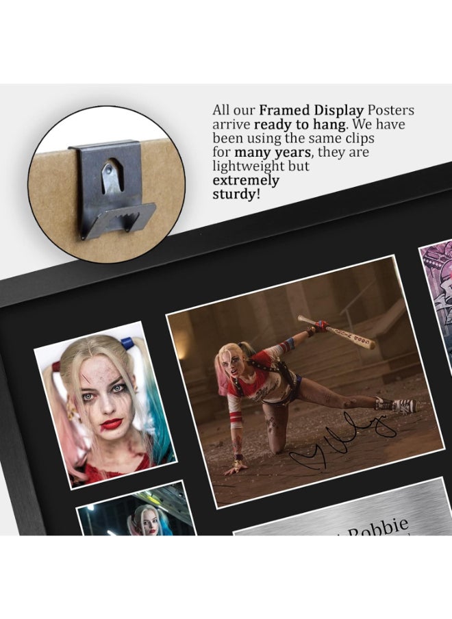 HWC Trading HWC Trading Margot Robbie Suicide Squad 16 x 12 inch (A3) Printed Gifts Signed Autograph Picture for Movie Memorabilia Fans - 16" x 12" Framed  - Image 5
