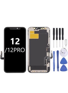 Display for iPhone 12/iPhone 12 Pro LCD 6.1 Inch Screen Replacement FHD Touchscreen 3D Touch Digitizer Frame Assembly and Repair Kits