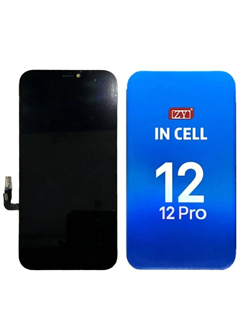 zy - Display for iPhone 12/iPhone 12 Pro LCD 6.1 Inch Screen Replacement FHD Touchscreen 3D Touch Digitizer Frame Assembly and Repair Kits - Image 1