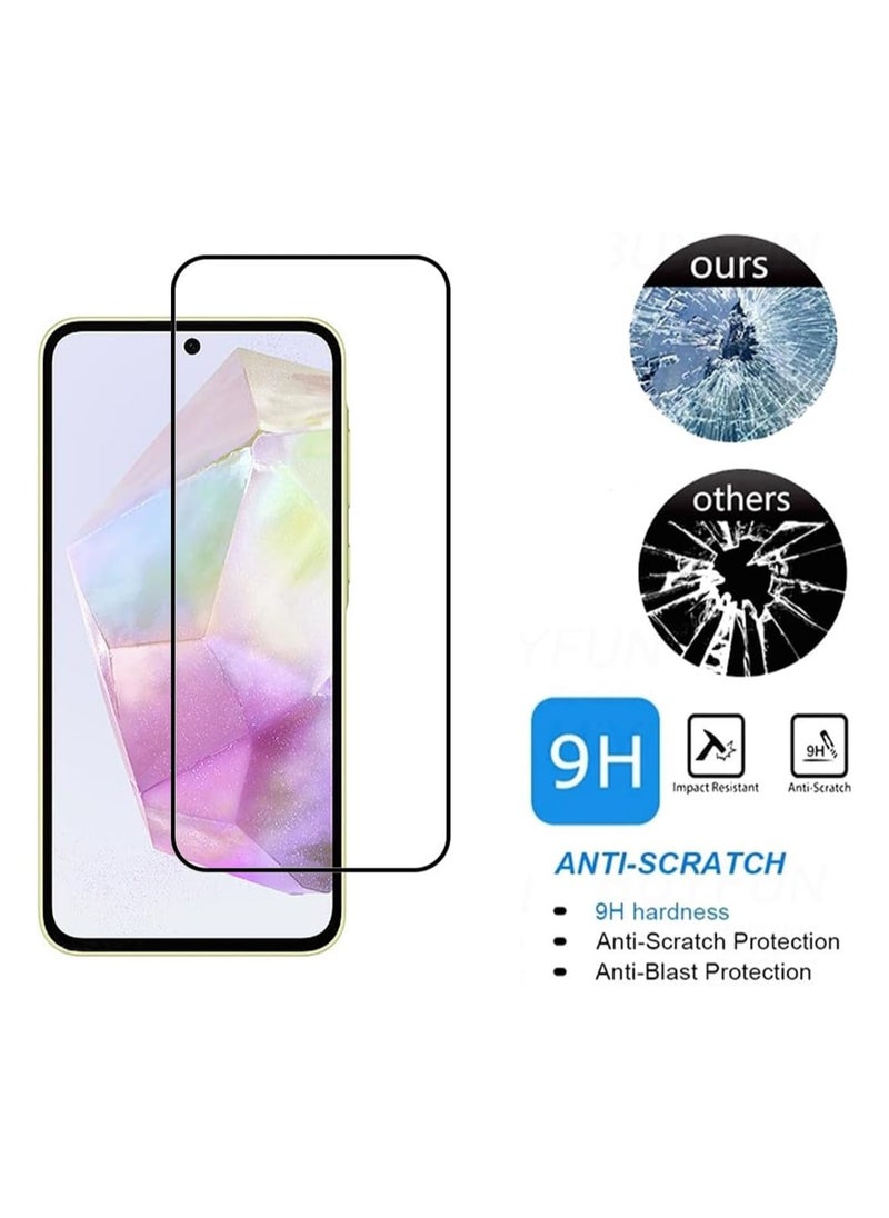 Generic Screen Protector for Samsung Galaxy A35/A55 , 2pcs Anti-Scratch Full Coverage Protection Tempered Glass  - Image 5
