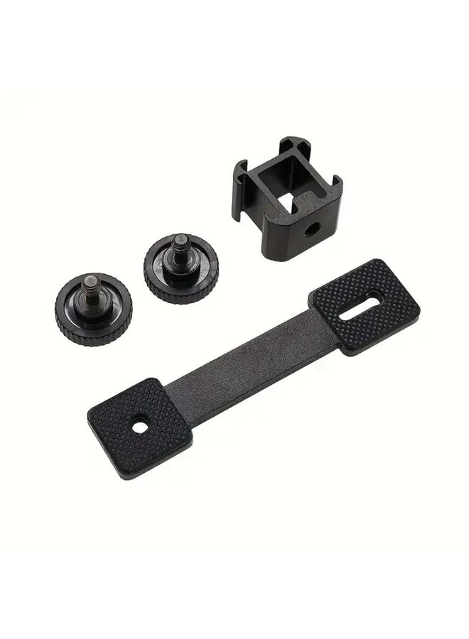 Triple Cold Shoe Hot Shoe Stand Aluminum Alloy Extension Rod Fill Light Microphone Live Streaming Support - Image 5
