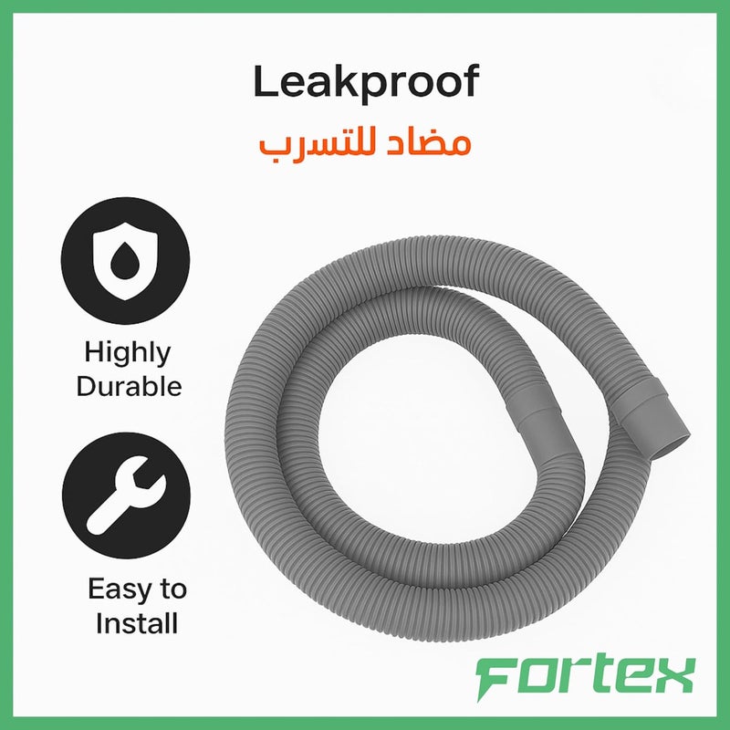 خرطوم تصريف غسالة فورتكس 1.5 متر | خرطوم مخرج الغسالة | رمادي | المملكة العربية السعودية - Image 5