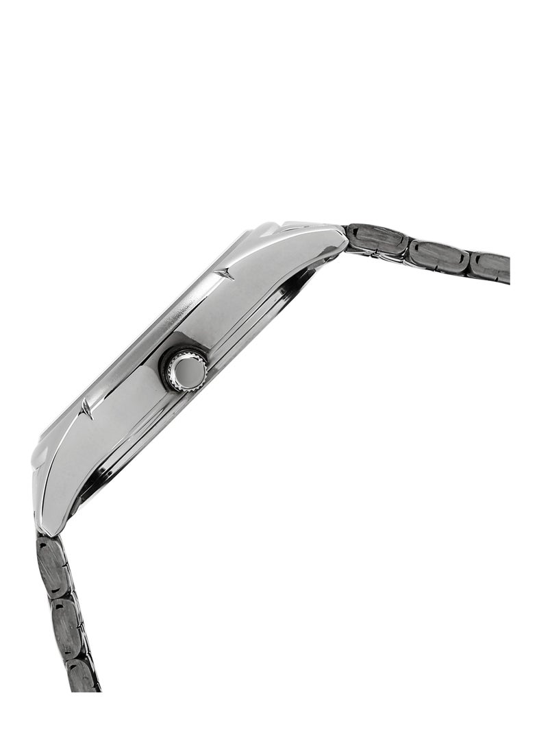 تيتان ساعة تايتان كاريشما للرجال بقرص أسود، مينا تناظرية، عرض اليوم والتاريخ، وسوار ستانلس ستيل - Image 3