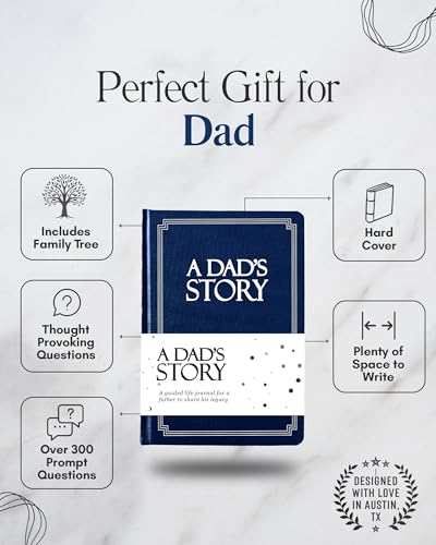 Coco & Lan Dad's Life Story Journal (Hardcover): A Meaningful Keepsake for Dad to Share His Journey and Memories, Book Includes 250+ Prompt Questions, Sentimental Gifts for Father's Day, Birthday & Christmas - Image 2