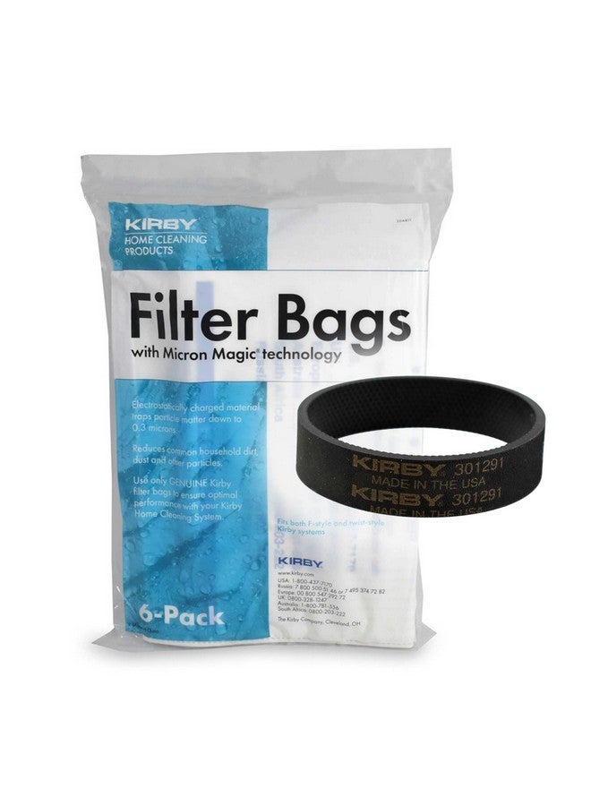 Kirby Kirby Allergen Reduction HEPA Filter Bags 6-Pack | Part #204811 | OEM Replacement for F-Style & Twist-Style Kirby Vacuums Plus Belt  - Image 1