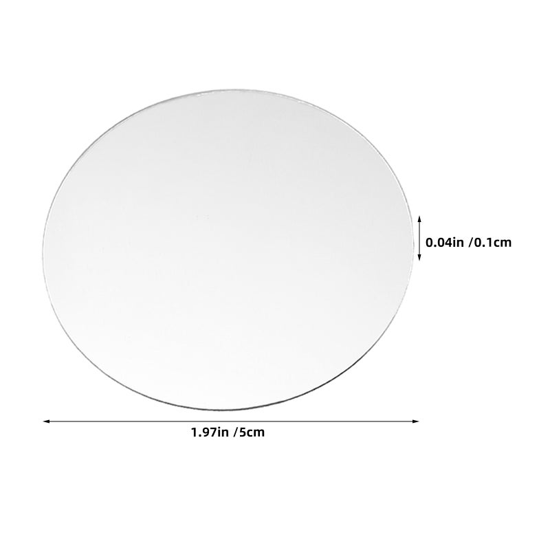 50PCS Small Round Mirrors for Crafts: Self Adhesive 2 Inch Mirror – Shatter Proof – Tiny Circles Craft Tiles for DIY Projects, Wall, Decor & Essentials - Image 2
