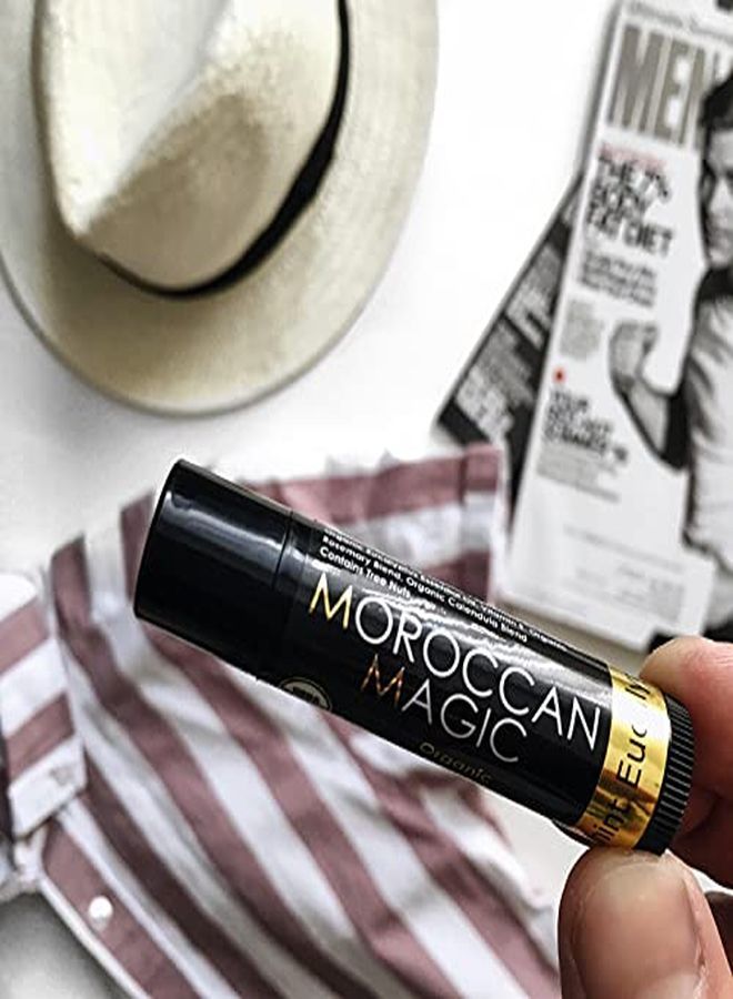 Moroccan Magic Organic Peppermint Eucalyptus Lip Balm 3 Pack | Made With Natural Cold Pressed Argan And Essential Oils | High Quality Lip Balm | Smooth Application | NonToxic, Cruelty Free ? - Image 5