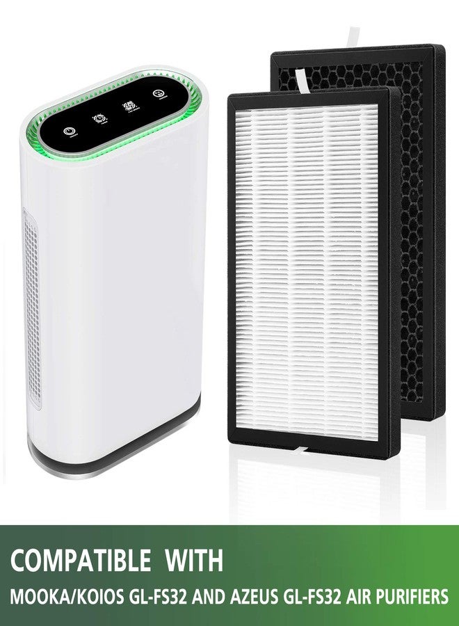 isinlive 2 Pack GL-FS32 Replacement Filter Compatible with MOOKA/KOIOS GL-FS32 & Azeus GL-FS32 Air Purifier, 3-in-1 Filtration for Mooka GL-FS32 Replacement Filter - Image 4